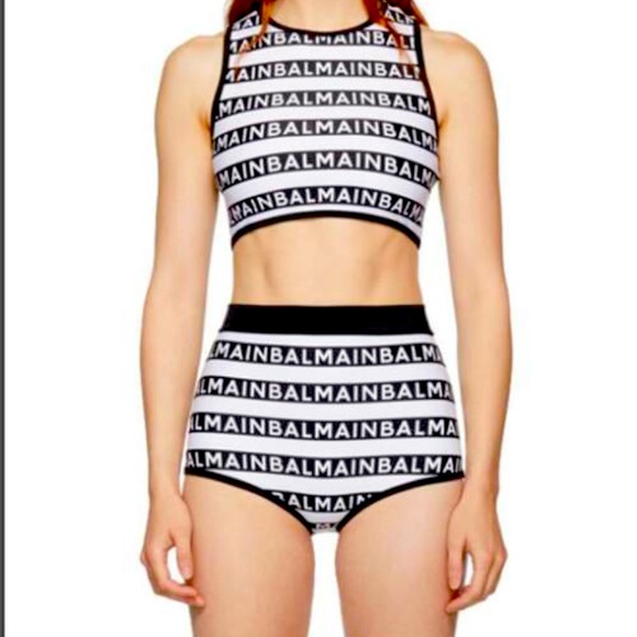 Balmain Other - SOLD🫦 large 2 pieces swim suit bikini  black